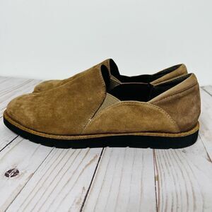 VANELi Taupe Brown Suede Leather Slip On Loafers WIDE